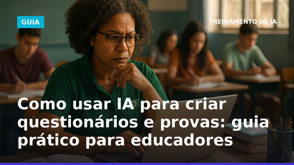 Professora brasileira usa IA para criar questionários e provas no computador